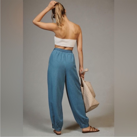 Anthropologie Denim Harem Pants Size M barrel oversized NWT - Picture 3 of 15